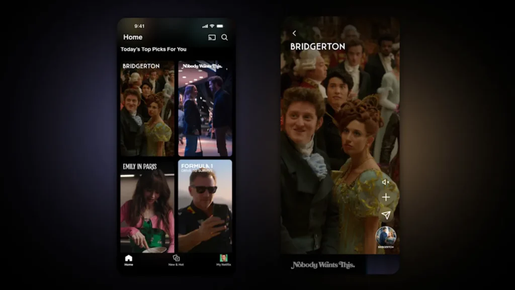 Netflix vai lançar feed de vídeo vertical no estilo TikTok até o final de abril.