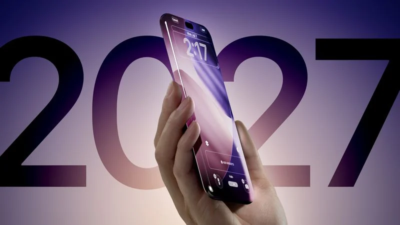 Apple escolhe Samsung para OLED micro-curvado no iPhone de 2027.
