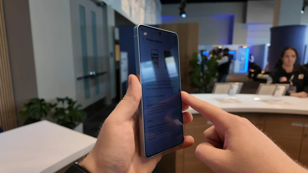 Samsung vai lançar correção para reclamações sobre a tela do S26 Ultra.