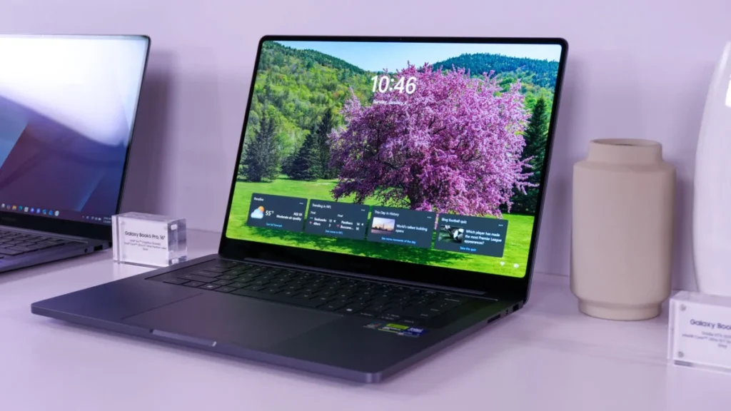 Samsung está desenvolvendo laptops Galaxy Book com Android, diz relatório.