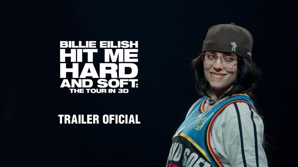 Billie Eilish e James Cameron lançam trailer de filme de concerto em 3D.