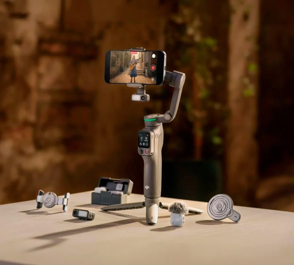 DJI lança gimbal Osmo Mobile 8P globalmente.