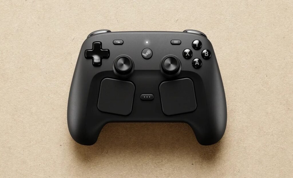 Valve envia novo Steam Controller enquanto Steam Machine se aproxima de seu lançamento.
