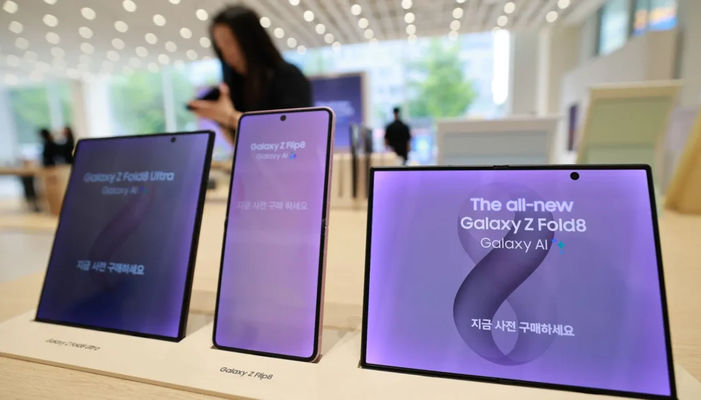 Vendas do Samsung Galaxy Z Fold 8 aumentam após revelação do iPhone Duo.