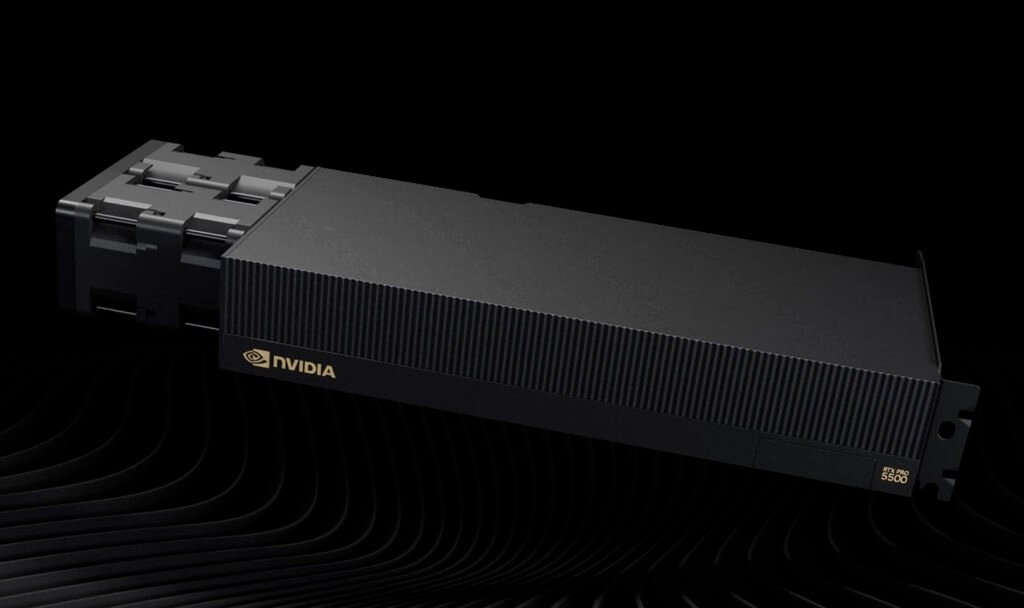 Nvidia lança GPU workstation RTX PRO 5500 com 84GB.